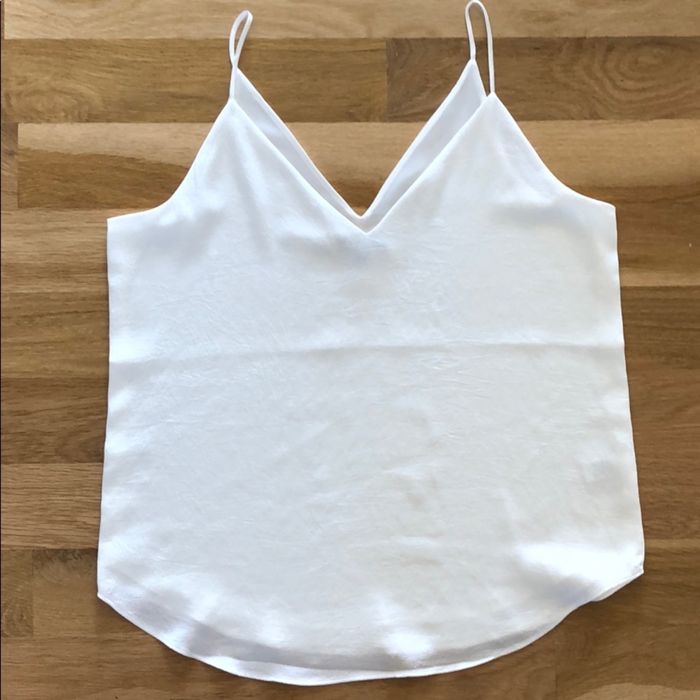 EXPRESS downtown v-neck cami (ivory)